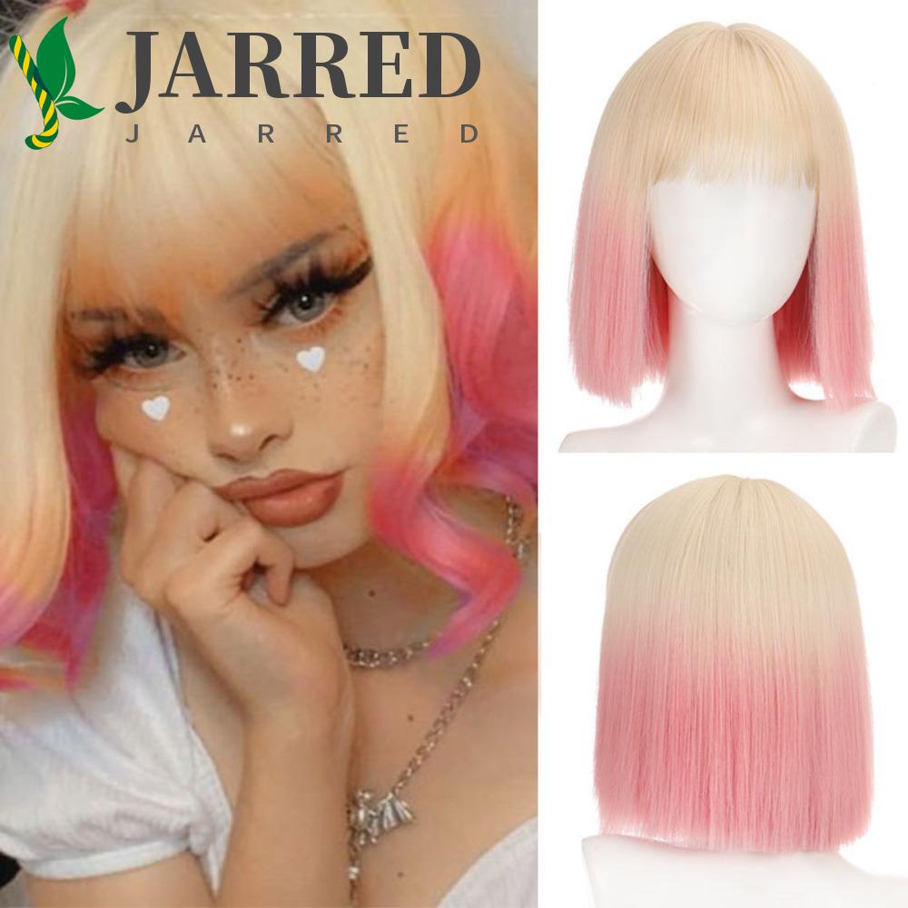 JARRED Bộ Tóc Giả Kiểu Bob Vô Hình Tự Nhiên Thời Trang Cho Nữ