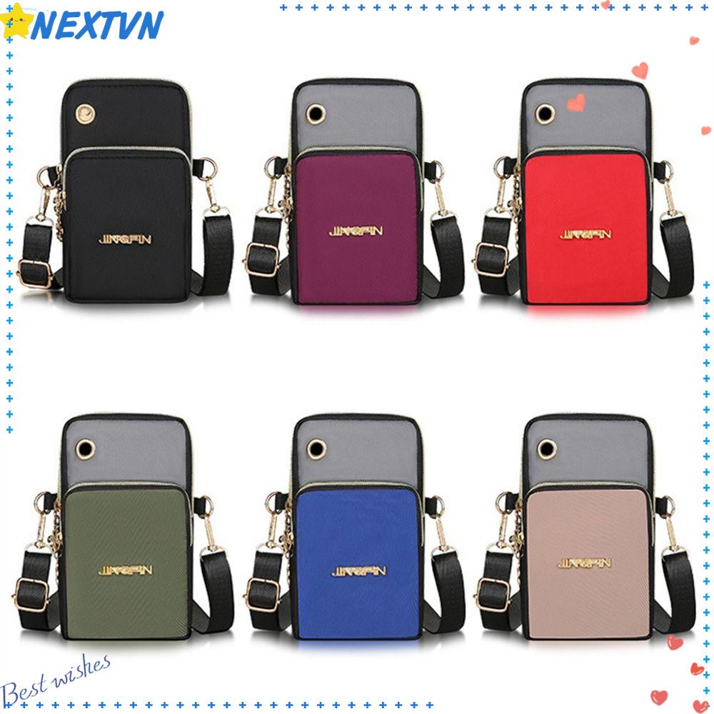 NEXTVN Túi Đeo Chéo Mini Đựng Điện Thoại Nhiều Ngăn Bằng Vải Oxford Thời Trang Thể Thao