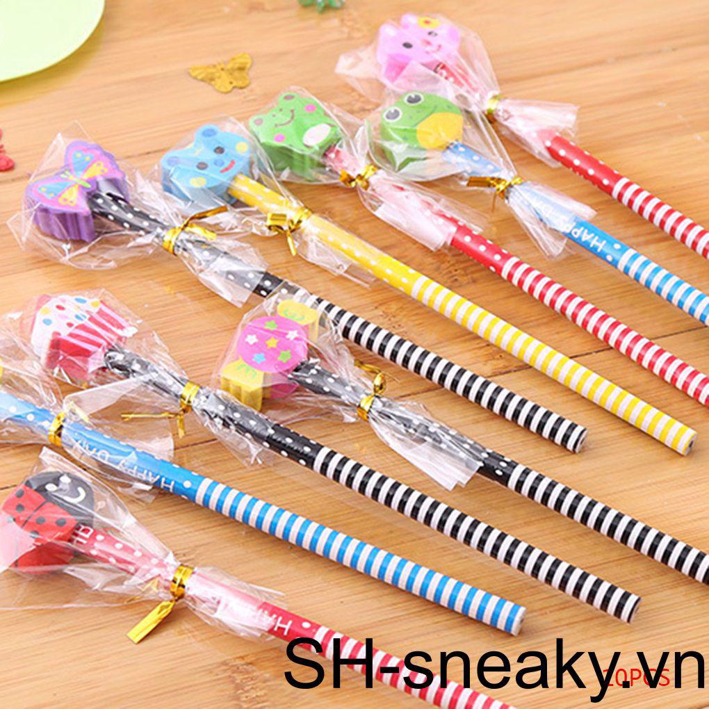 Set 10 Bút Chì Gỗ Họa Tiết Hoạt Hình Dễ Thương