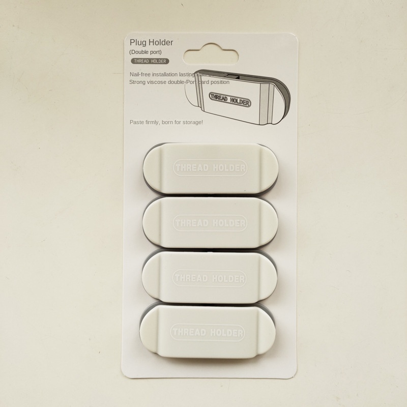 Kẹp Cố Định Dây Phích Cắm Thiết Kế Sáng Tạo Không Cần Đục Lỗ Tiện Dụng