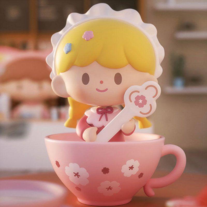 Hộp Quà Tặng Cô Gái Cầm Tay Phiên Bản Trung Tâm Quán Cà Phê Hoa Anh Đào Phiên Bản Mẹ