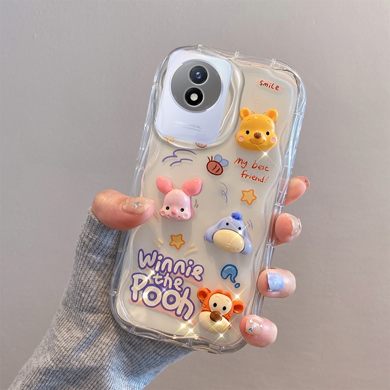 Ốp Điện Thoại Họa Tiết Hoạt Hình Dễ Thương Cho VIVO Y02 Y02A Y02S