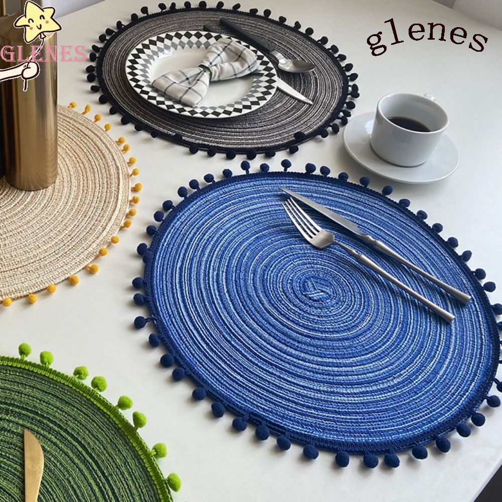 GLENES Tấm Lót Bàn Ăn 13 / 38cm Cách Nhiệt Chống Trượt Phong Cách Bắc Âu