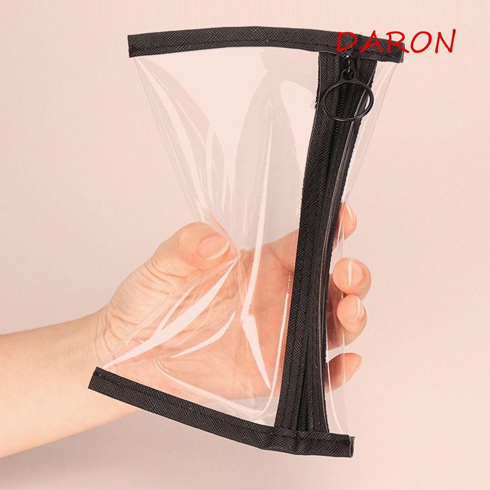 DARON Túi Đựng Bút Bằng PVC Chống Nước Thiết Kế Đơn Giản Cho Nữ