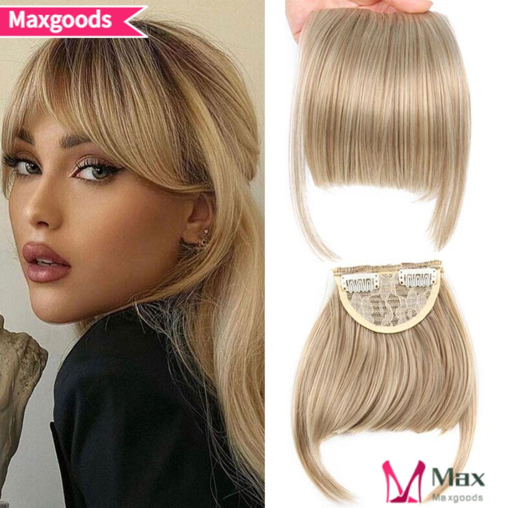 MAXG Tóc Mái Giả 3D Bằng Sợi Tổng Hợp Tự Nhiên Dành Cho Nữ