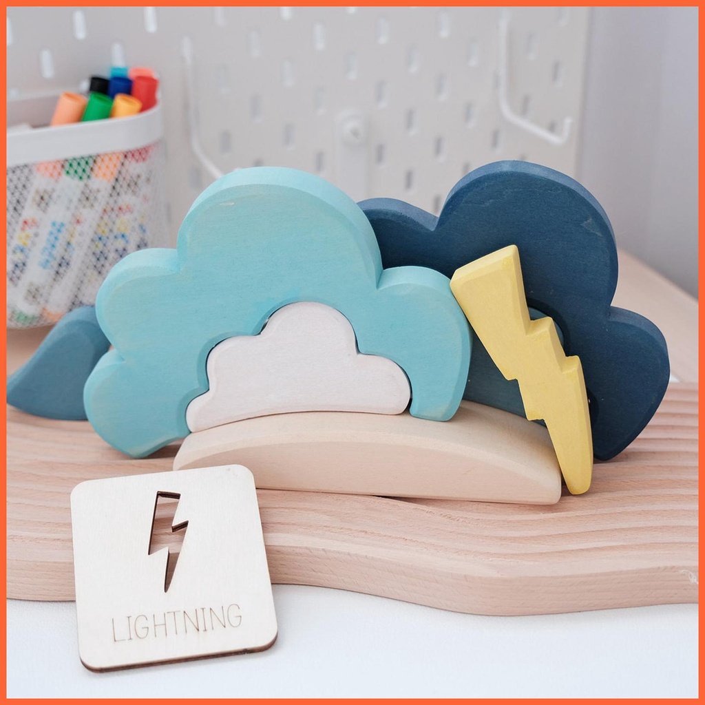 Bộ Đồ Chơi Xếp Hình Thời Tiết Giáo Dục Cho Bé