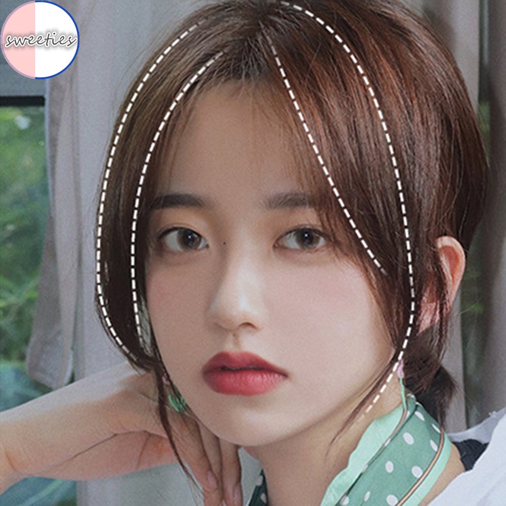 Bộ 2 Tóc Mái Giả Nối Dài Tàng Hình Tự Nhiên Cho Nữ