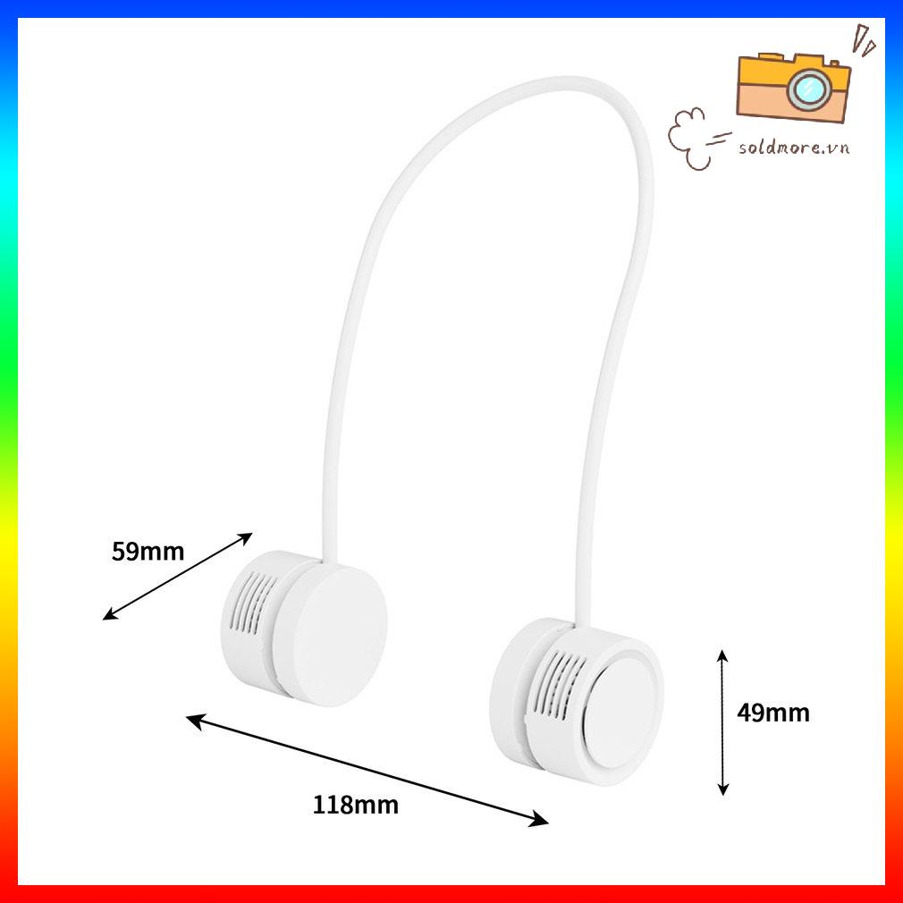 Cổ Quạt Ngoài Trời Du Lịch Mini Nhẹ Không Ồn Ồn Làm Mát Không Khí Di Động Sạc USB Điện Không Khí