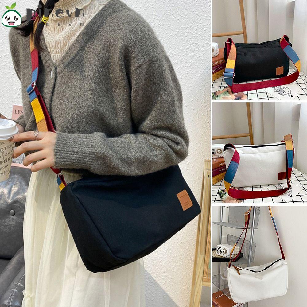 PINEVN Túi Đeo Chéo Chất Liệu Vải Bố Mềm Cao Cấp Thời Trang