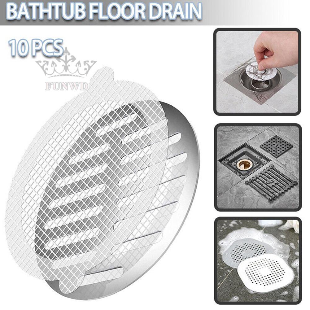 Set 10 Miếng Lọc Rác Bồn Rửa Chén / Cống Thoát Nước Nhà Tắm Tiện Dụng