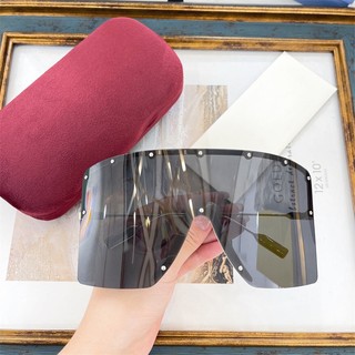 P6VZ GUCCI G European and American style large frame sunglasses sunglasses INS Little Red Book internet red same style all-in-one sunglasses GG1244