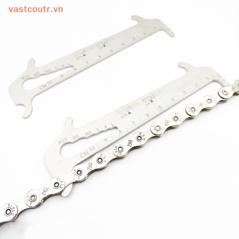 Thước Đo Dây Xích Xe Đạp Leo Núi Bằng Thép Không Gỉ Tiện Dụng