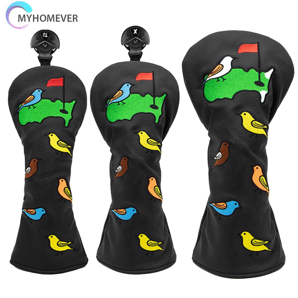 Vỏ Bọc Gậy Đánh Golf Bằng PU Mềm Chống Cắt Họa Tiết Chim Nhỏ Gọn