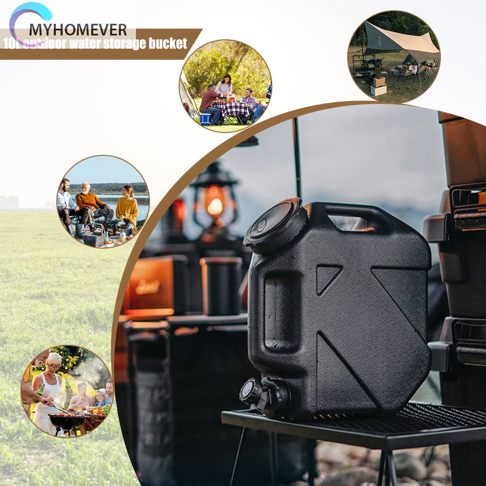 Xô Đựng Nước Dung Tích 10L Tiện Lợi Khi Đi Cắm Trại