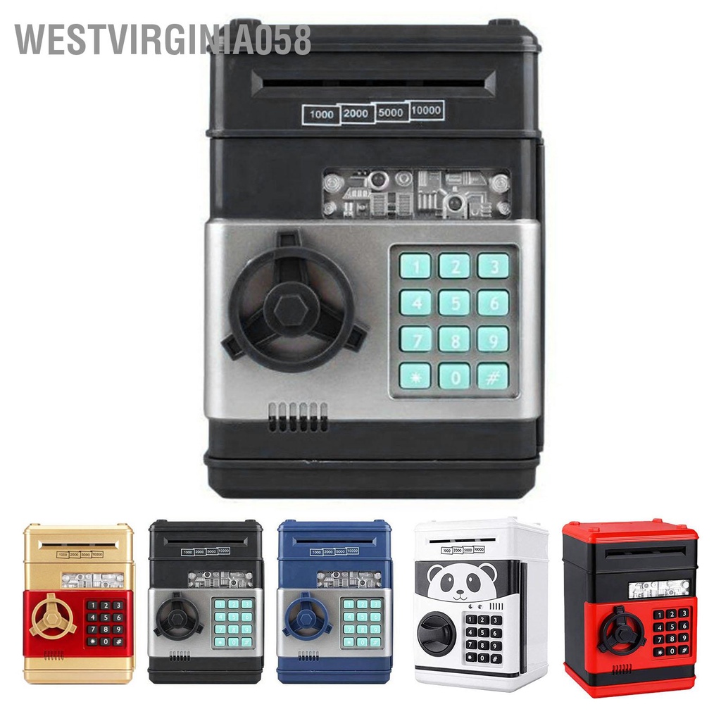 Westvirginia058 ATM Con Heo Đất Mật Khẩu Tiết Kiệm Tiền Điện Tử Ngân Hàng Đồ Chơi Quà Tặng Cho Trẻ Em Bé Trai Gái