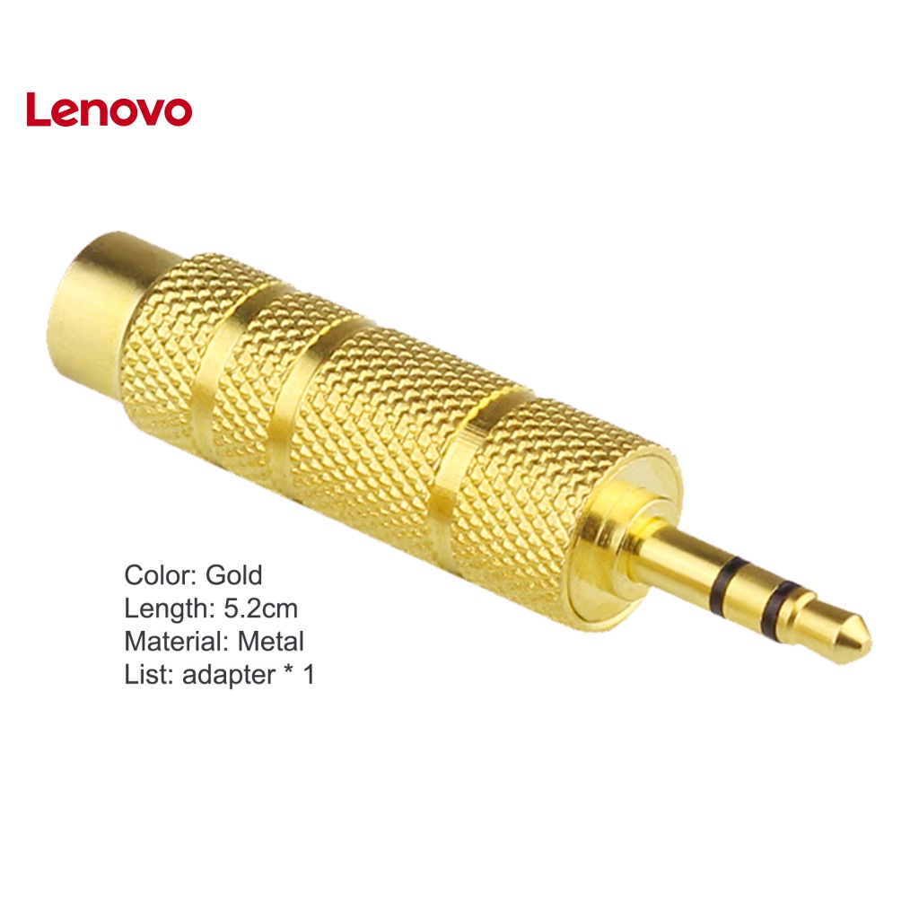 Bộ Chuyển Đổi Âm Thanh Nhanh Bằng Kim Loại Mini Màu Vàng Đồng 3.5mm Đầu Cắm Sang Ổ Cắm 6.5mm Đa Năng Cho Thiết Bị Điện Tử