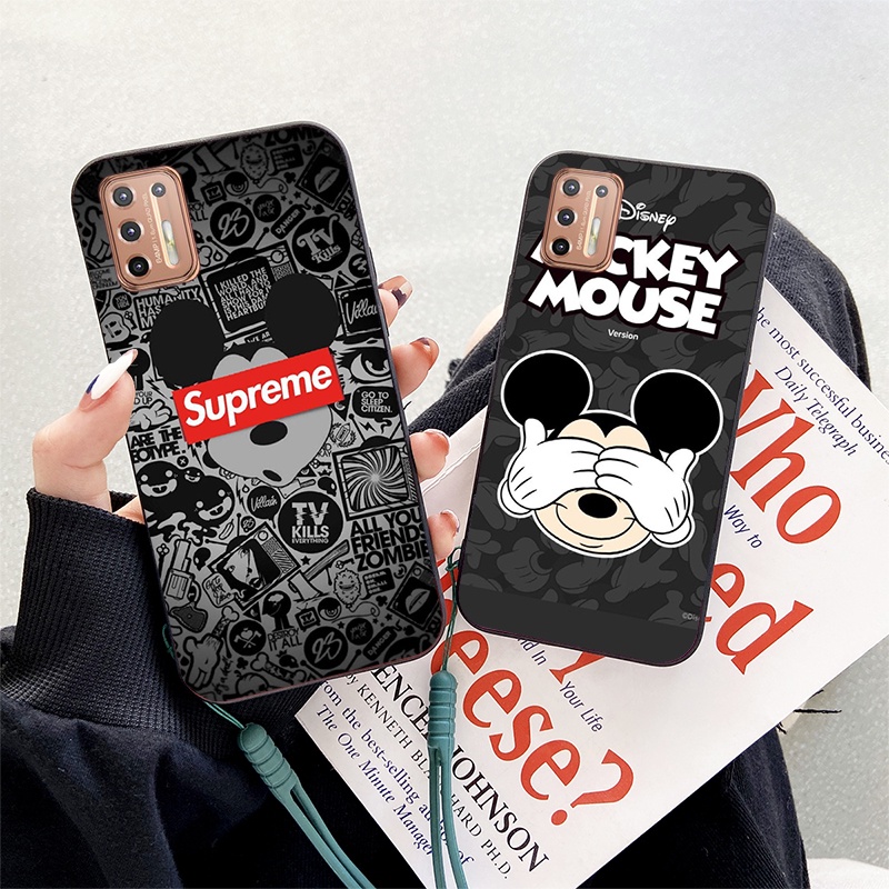 Ốp Điện Thoại Chống Sốc In Hình Chuột Mickey Cho Motorola Moto G9 Plus
