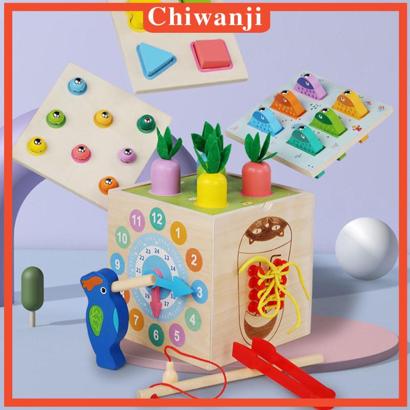 Bộ Đồ Chơi Xếp Hình Bằng Gỗ Cho Bé Mẫu Giáo 1-2 Tuổi