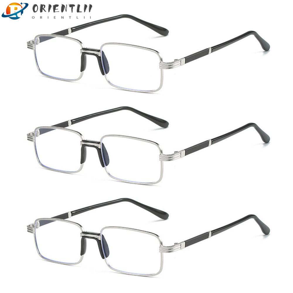 ORIENTLII Kính Đọc Sách Gọng Vuông Chống Ánh Sáng Xanh Kiểu Dáng Đơn Giản