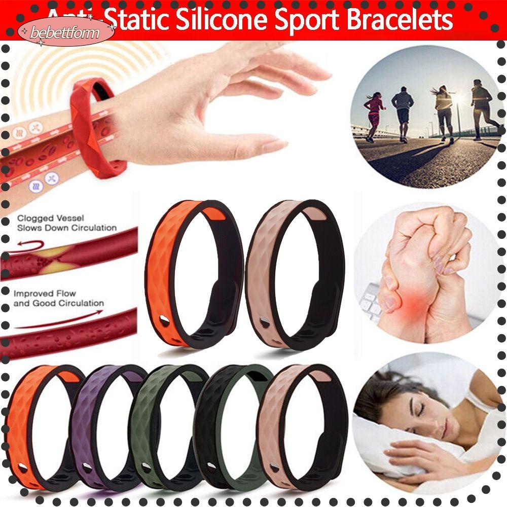 BEBETTERM Vòng Đeo Tay Thể Thao Silicone Chống Nước Và Mồ Hôi