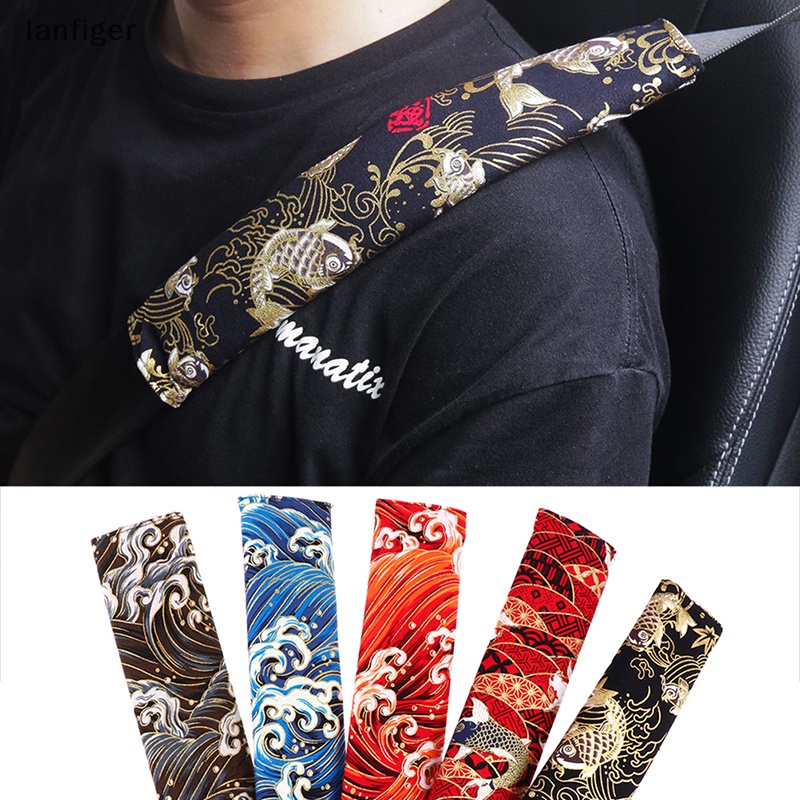 1 Đệm Bọc Dây Đai An Toàn Xe Hơi Ukiyo-e Bằng Lông Nhung Phong Cách Nhật Bản