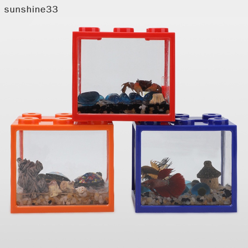 Bể Cá Mini Có Đèn LED Xếp Chồng Độc Đáo Trang Trí Nhà Cửa / Văn Phòng