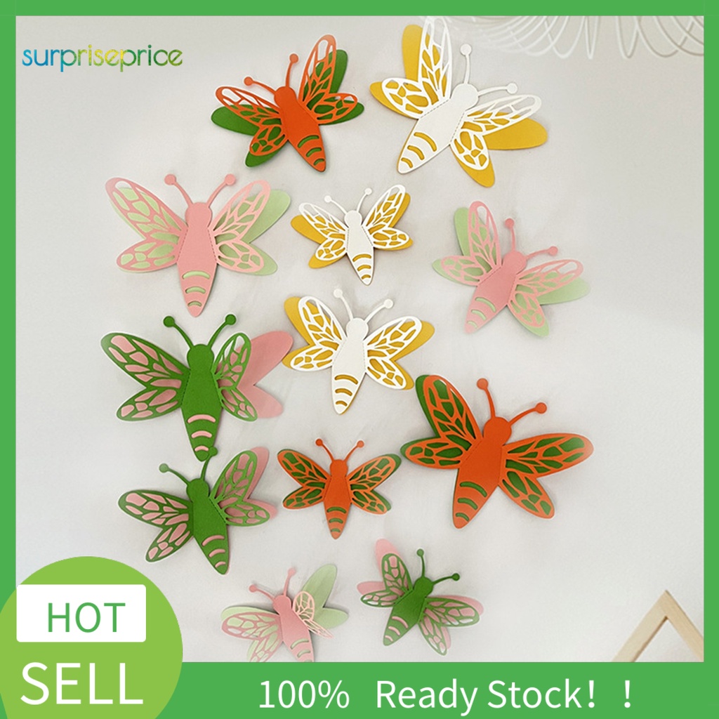 Set 12 Miếng Dán Tường 3D DIY Hai Lớp Chống Thấm Nước Có Thể Tháo Gỡ Trang Trí Phòng Khách