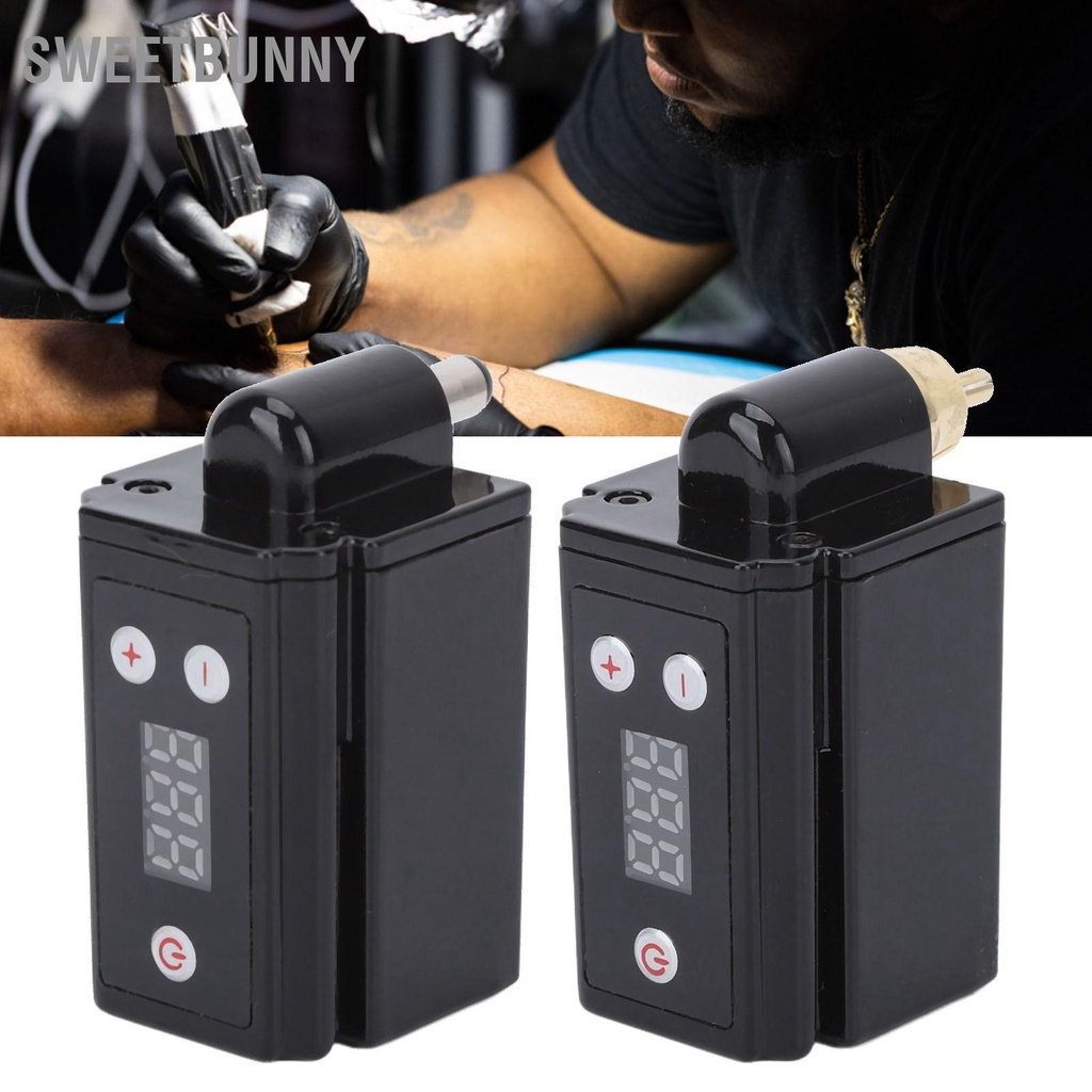 nguồn máy xăm Hộp Pin Máy Xăm Cung cấp năng lượng hình xăm không dây Màn LCD Độ bền cao USB có thể sạc lại Nguồn cung máy