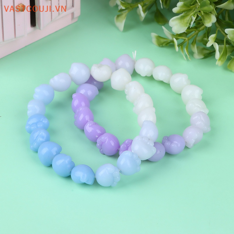 Vòng Đeo Tay Chuỗi Hạt Màu Gradient Mềm Mại Thay Đổi Được Dành Cho Bạn Gái Yêu Thích Bằng Ngón Tay Và Quả Cầu Màu Gradient VN