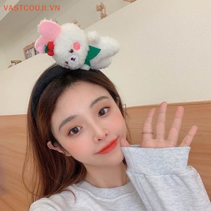 Băng đô cài tóc rửa mặt Hình Gấu Bông Dễ Thương Cho Nữ