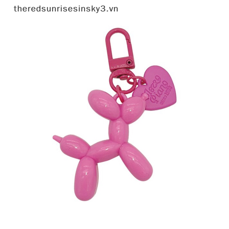 # # Móc Chìa Khóa Xe Hơi Dạng Thạch Đính Bóng Bay Chú Chó Thời Trang Punk Dành Cho Bạn Nữ / Túi Xách / Xe Hơi