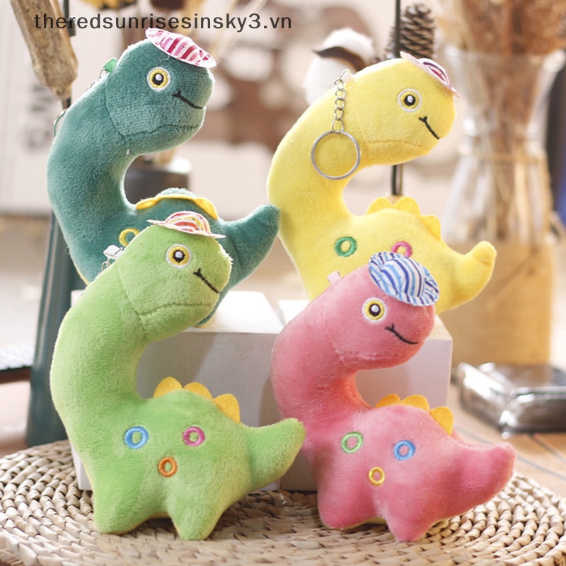 1 Móc Khóa Khủng Long Nhồi Bông 15cm Dễ Thương