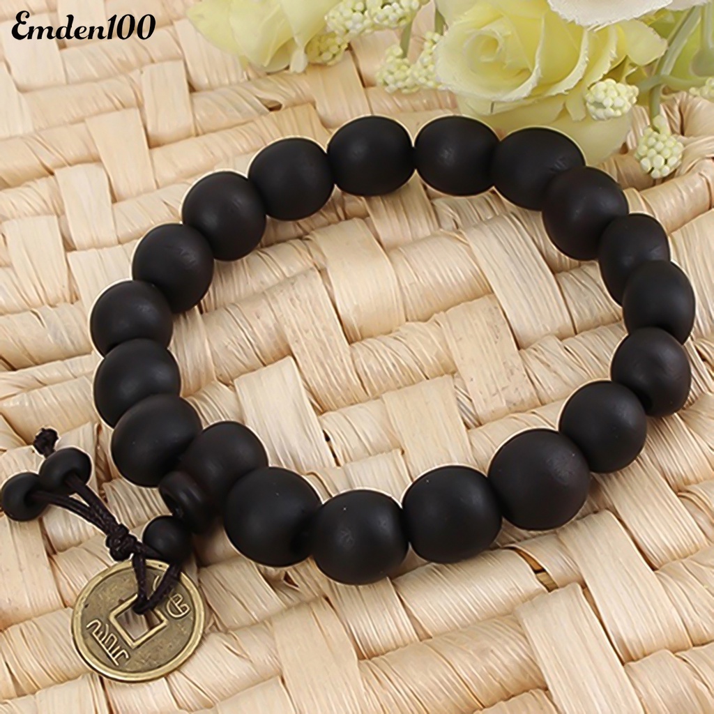 Vòng Tay Chuỗi Hạt Gỗ Phong Cách Vintage Cho Nam Và Nữ