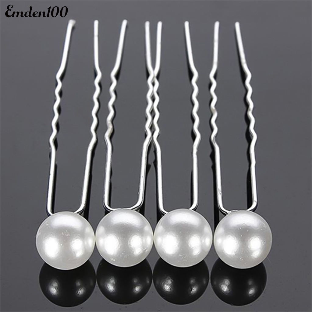 Set 20 Kẹp Tóc Đính Ngọc Trai Giả Thời Trang Cho Nữ