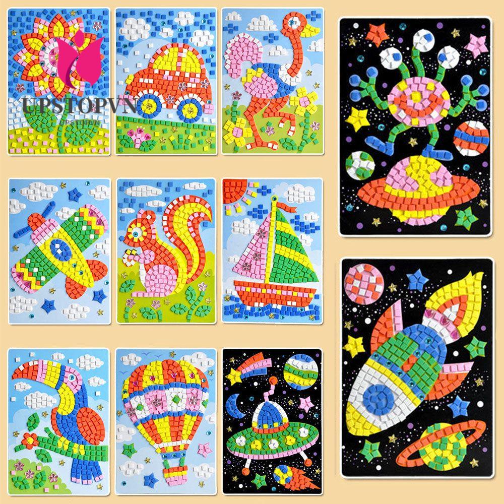 UPSTOPVN Sticker Dán Tường Họa Tiết Hoạt Hình 3D