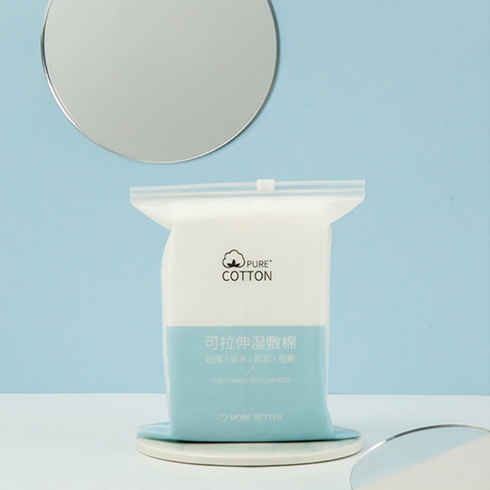 50 Cái/gói Ướt Nén Cotton Thun Cotton Mặt Mỏng Phần Bông Tẩy Trang Tấm Chăm Sóc Da JULYSTAR