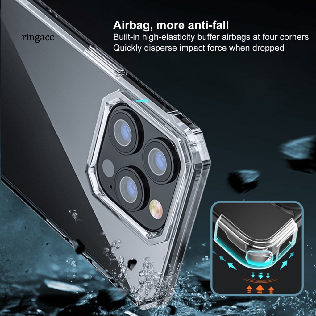 Ốp Điện Thoại RGA Siêu Mỏng Trong Suốt Chống Rơi Cho iPhone 14 Pro Plus Pro Max