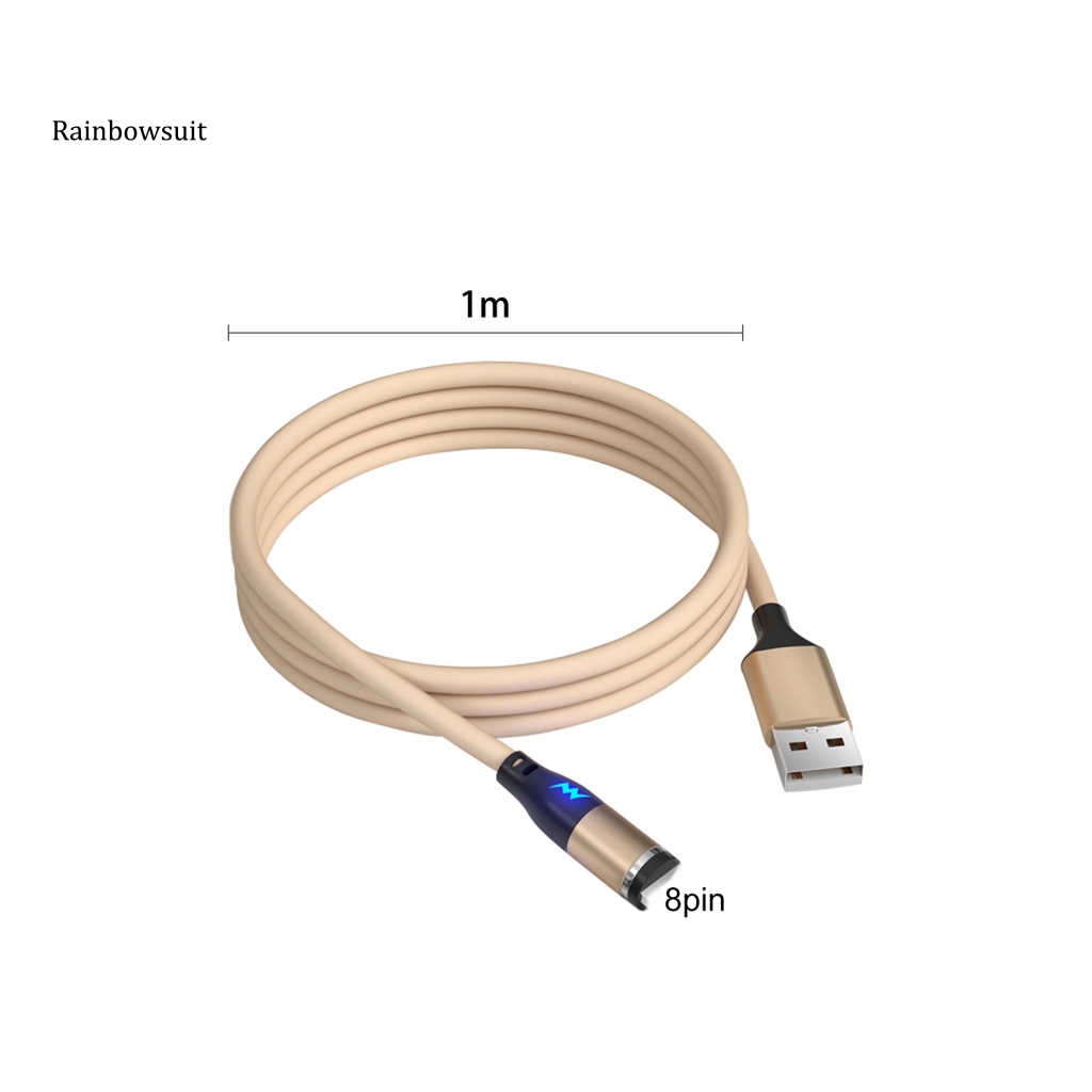 Dây Cáp Sạc USB Từ Tính Bằng Silicone Dài 1m Tiện Dụng
