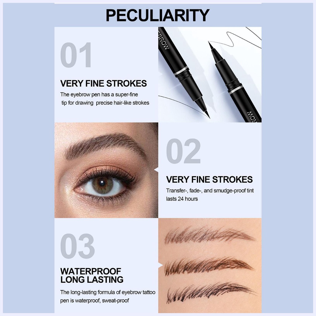 Bút kẻ mắt không thấm nước Bút kẻ mắt Bút chì kẻ lông mày dạng lỏng siêu mịn, Bút kẻ mắt dạng lỏng trang điểm mắt, Bút chì kẻ mắt lâu trôi