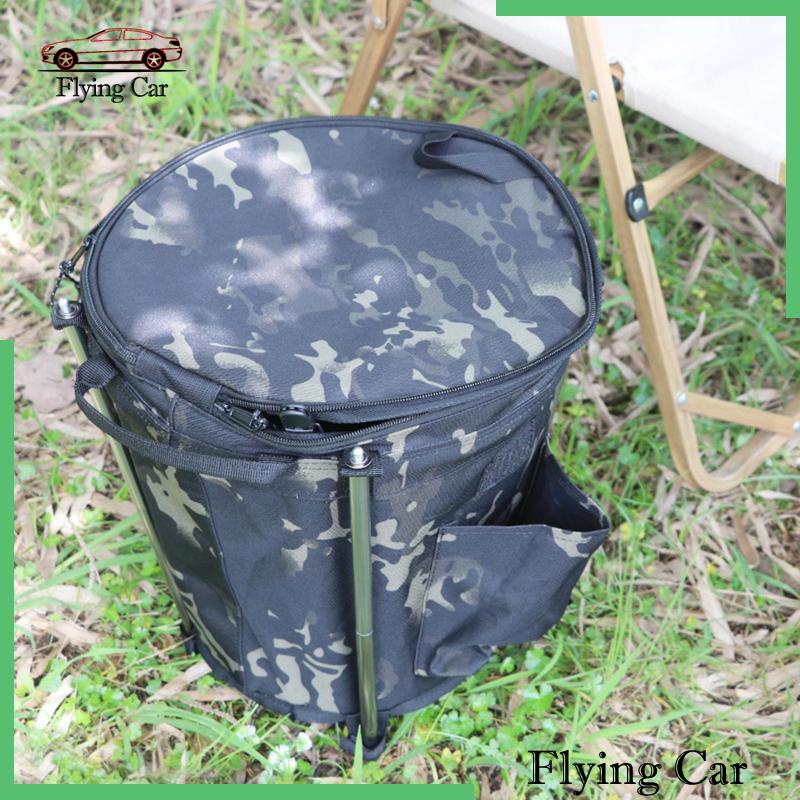 Túi Đựng Rác 20L Có Nắp Khóa Kéo Có Thể Gấp Gọn Tiện Dụng Mang Theo Du Lịch / Cắm Trại