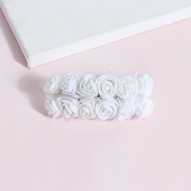 Bó Hoa Giả Mini Màu Trắng Dùng Trang Trí Nhà Cửa / Tiệc Cưới DIY