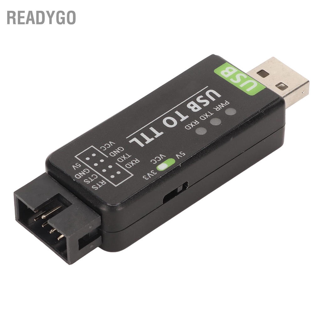 ReadyGo Bộ Chuyển Đổi USB Sang TTL Chip FT232RL Nhiều Mạch Bảo Vệ Công Nghiệp Cho Hệ Thống Màu Đen