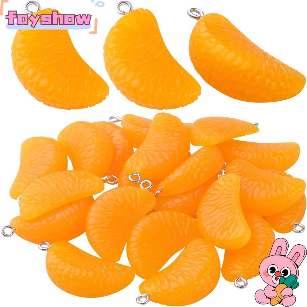 FAY Mặt Vòng cổ Hình Trái Cam Bằng Sắt Độc Đáo DIY