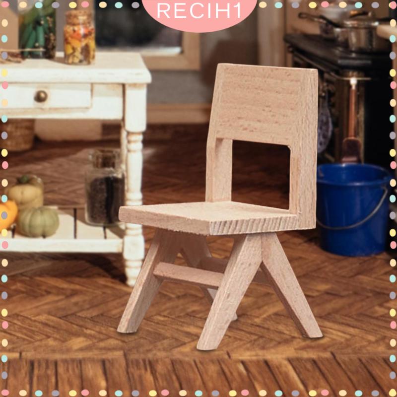 Đồ Nội Thất Gỗ Mộc Mạc Mini Cho Nhà Búp Bê