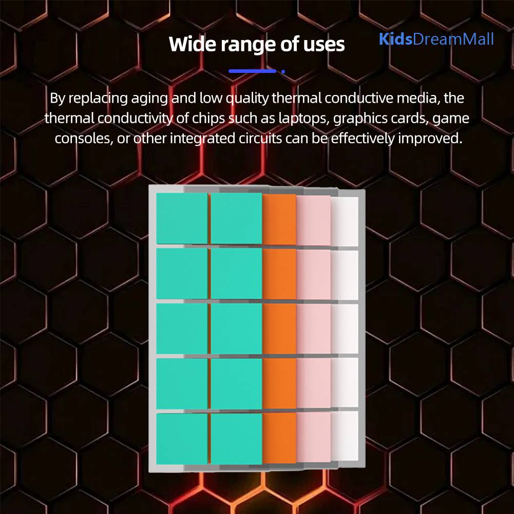 Set 100 Miếng Đệm Dẫn Nhiệt 5W / M.K Cho PS5 / Laptop / Thẻ Video