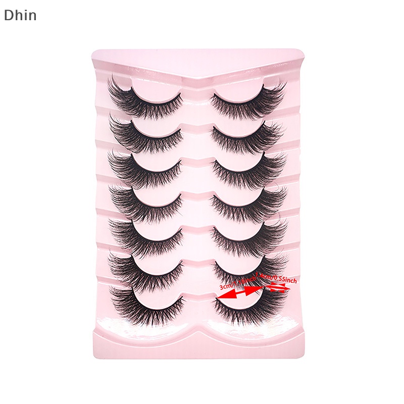 Bộ 7 Cặp Lông Mi Giả 3D Cong Dày Tự Nhiên