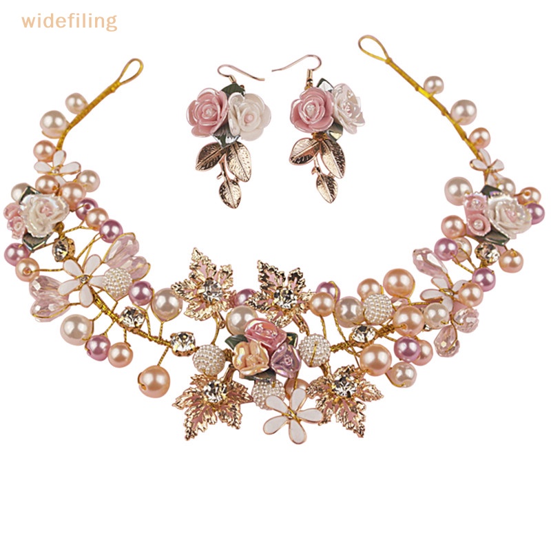 Cài Tóc Hoa Đính Ngọc Trai Cho Cô Dâu