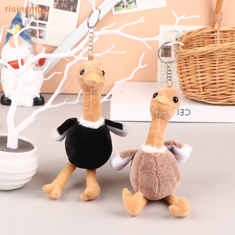 Búp Bê Đà Điểu Nhồi Bông Mềm Mại Treo Móc Khóa / Ba Lô / Túi Xách Trang Trí Xe Hơi Dễ Thương