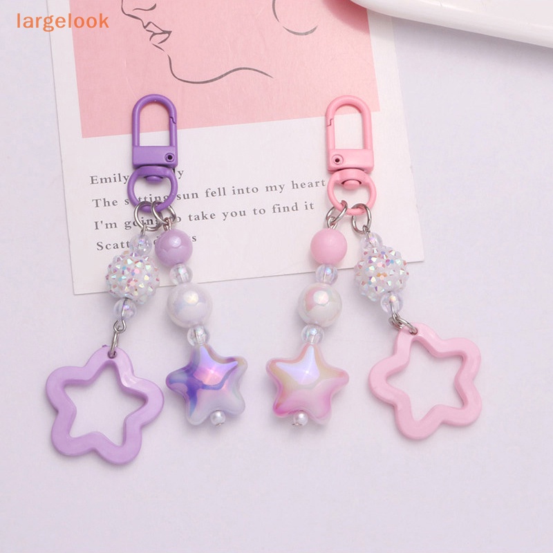 Móc Khóa Hình Ngôi Sao Năm Cánh Màu Gradient Thời Trang