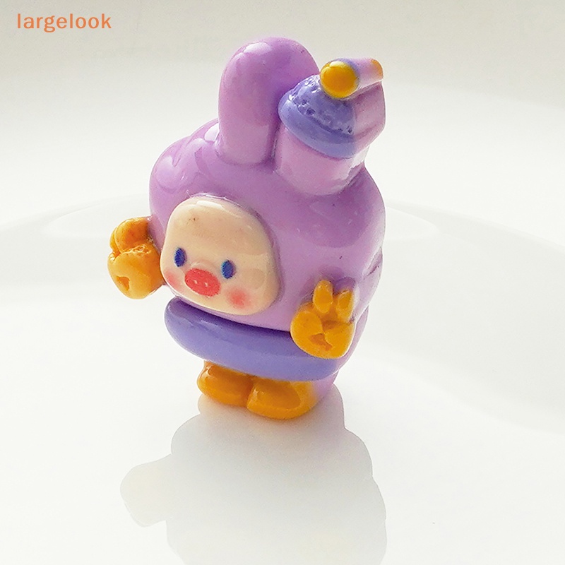 Bộ 2 Kẹp Tóc Hình Chú Heo 3D Mini Bằng Nhựa Resin Dễ Thương DIY